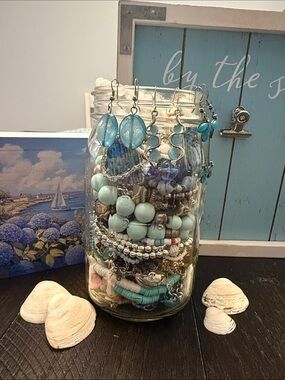 Large Mystery Beach Jewelry Jar!